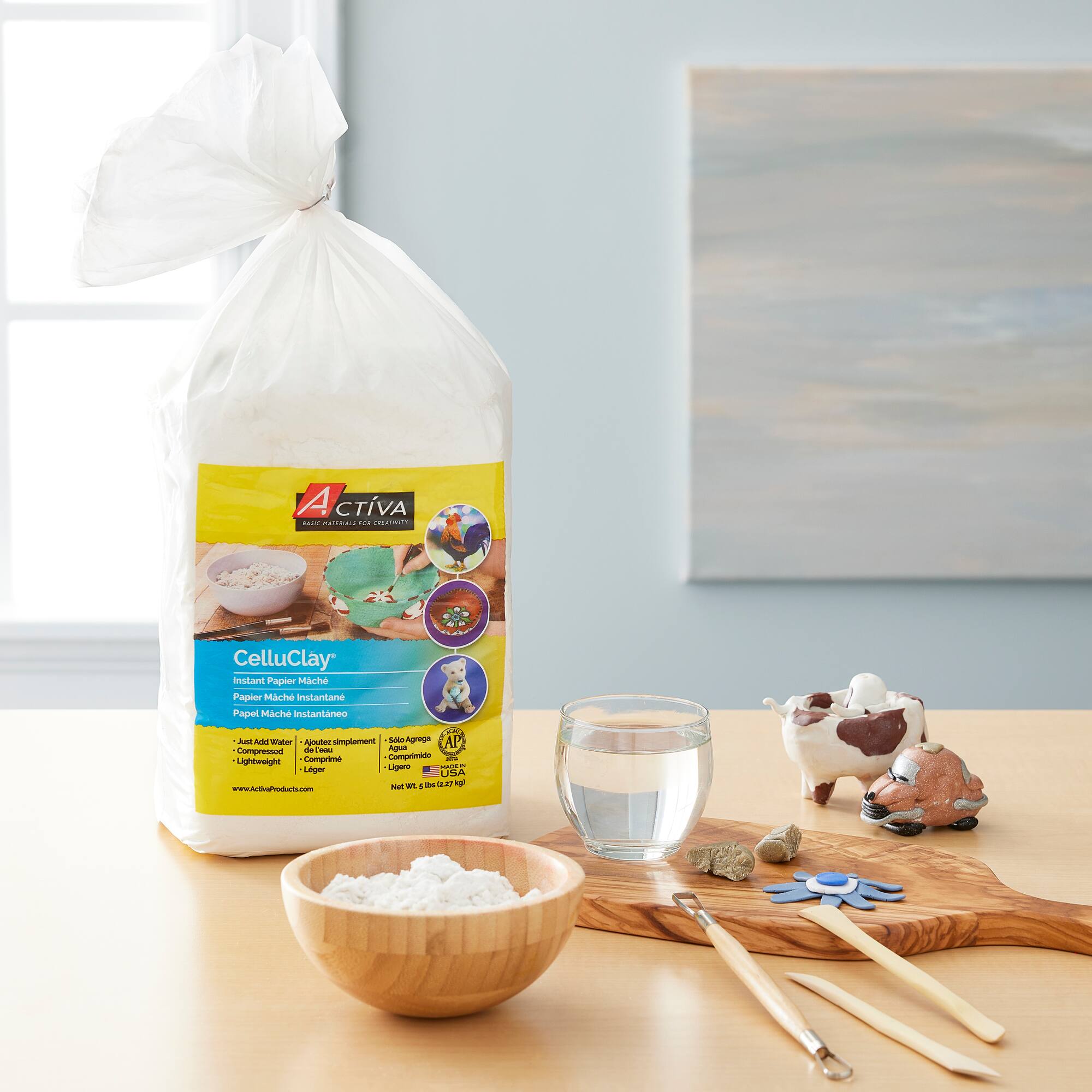 4 Pack: 5lb. Activa® CelluClay® Instant Papier Mâché